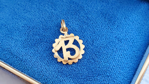 Lucky 13 Number 18k Gold Charm